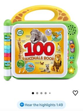 LeapFrog 100 Animals Book